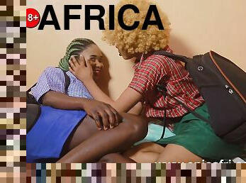Homemade African sex - African college lesbians can't wait for coll - Black