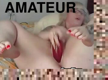 amatör, tonåring, leksak, bbw, knubbig, dildo, ensam