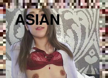 asiatisk, brystvorter, mager, teenager, hardcore, japans, asiatisk-teenager