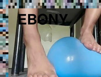 Ebony Feet & a Blue Balloon