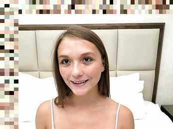 alt, muschi, dilettant, blasen, junge, gießerei, gesichtspunkt, 18ich, alte, petite