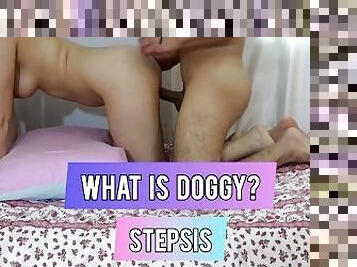 doggy-style, mamma, creampie, kåt, syster