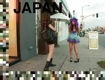 Japanese whore disgraced on the streets