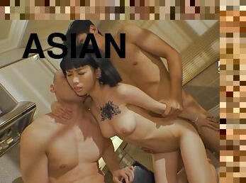 asiatisk, masturbation, orgasm, amatör, brudar, avsugning, cumshot, hardcore, trekant, kåt