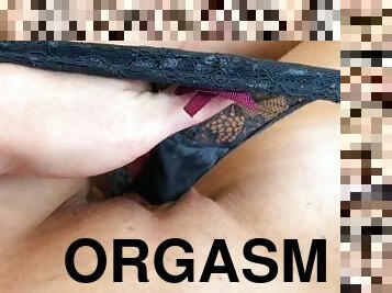 masturbación, orgasmo, coño-pussy, squirting, bragas, húmedo