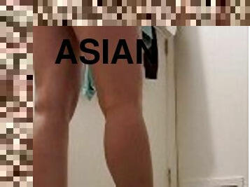 asiático, amateur, adolescente, casero, japonés, cámara, voyeur, pies, mona, pequeñita