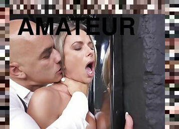 amatör, anal, mogen, brudar, milf, knullande, rumpa-butt