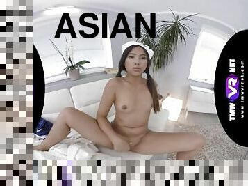 TmwVRnet - Asian Masturbates Like Mad