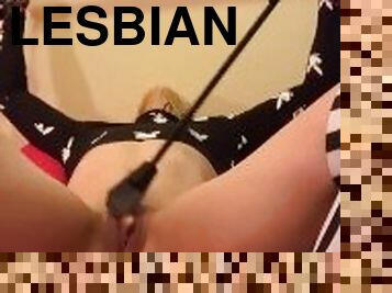 Kinky Tinder Date Crops and Tortures my Huge Clit! Lesbian BDSM