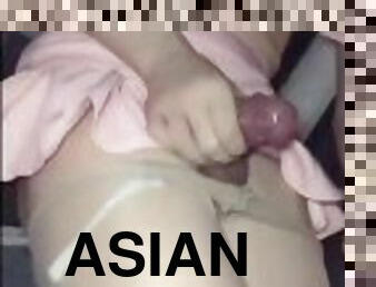 asiatisk, masturbation, utomhus, publik, cumshot, bil, ladyboy, söt, pojkvän, filipinsk