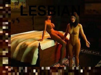 לסבית-lesbian, לטינית, חרמןנית, תלת-מימדי, נתפס