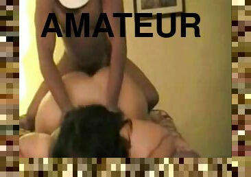 levrette, monstre, amateur, ébène, black, belle-femme-ronde, butin, bout-a-bout