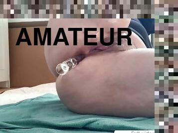 rumpe, orgasme, squirt, amatør, anal, leke, fingret, dildo, alene, liten