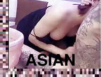 asiatisk, masturbation, shemale, anal, avsugning, tonåring, avrunkning, par, ladyboy, ung18