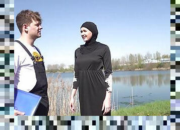 Stacy Cruz Hijabi Muslim fetish hardcore outdoors
