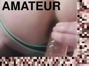 amateur, anal, gay, joufflue, culotte, première-fois, européenne, euro, chevauchement, gode