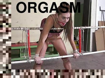 orgasm, leksak, hardcore, bdsm, slav, maskiner, fetisch, bondage, förnedring, ben