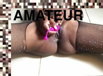 clito, orgasme, collants, chatte-pussy, amateur, première-fois, lingerie, humide