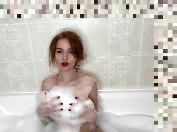 Naughty Red Head Girl in Bath