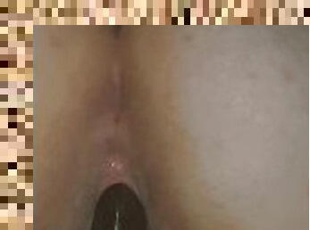 Watch me ride this bbc dildo with my creamy pussy. Bbw rides dildo.