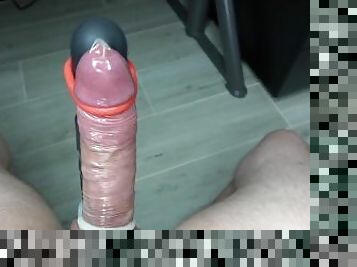 extrem, masturbation, cumshot, gigantisk-kuk, leksak, tysk, pov, sprut, kuk