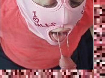 avsugning, slav, knullande, fetisch, gagging, kuk, maskiner-mask