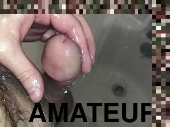 baignade, masturbation, amateur, ejaculation-sur-le-corps, énorme-bite, gay, branlette, joufflue, secousses, fétiche