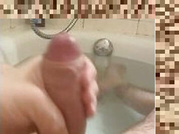 Jerking off in the shower