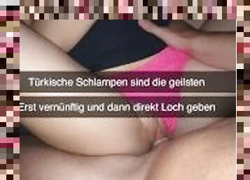 Vergebene Türkin lässt sich auf Snapchat für Geld hemmungslos ficken