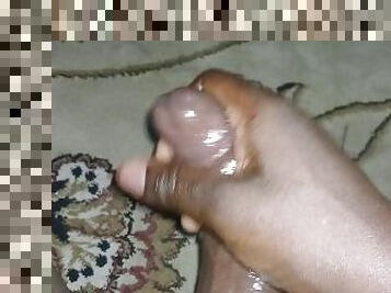 masturbation, mamelons, amateur, ébène, énorme-bite, black, point-de-vue, solo, africaine, bite