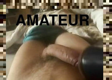 fitta-pussy, amatör, mamma, ensam, kuk