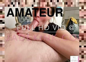 fru, amatör, avsugning, cumshot, milf, hemmagjord, deepthroat, bdsm, par, pov