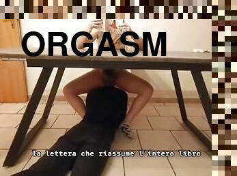 orgasm, fitta-pussy, samling, skrivbord