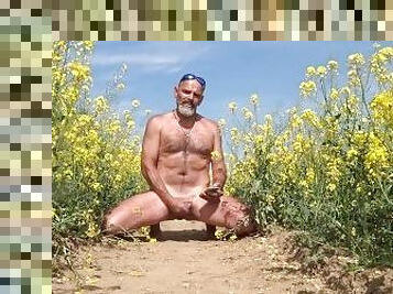 jerk off in the field