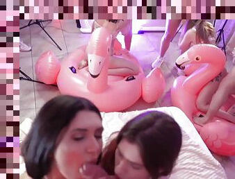 Hot Pearl - I Love to Fuck a Crowd _ Flamingo Orgy4 _ 1 - Amateur