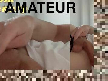 masturbation, amatör, cumshot, gigantisk-kuk, sprut, ensam