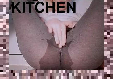 Squirting in the kitchen