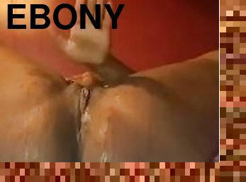 Ebony squirt everywhere