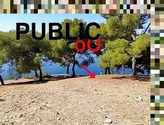 Risky Public Handjob and Doggyfuck in Greece - CumChallenge Day 8