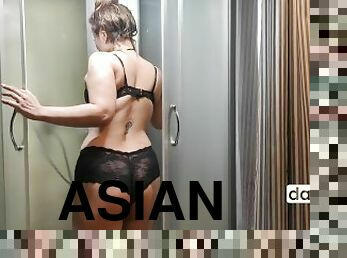 asiático, bañando, masturbación, orgasmo, coño-pussy, amateur, babes, casero, jóvenes18, webcam