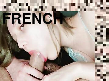 Sexy Young French Amateur Loves To Suck Big Cocks