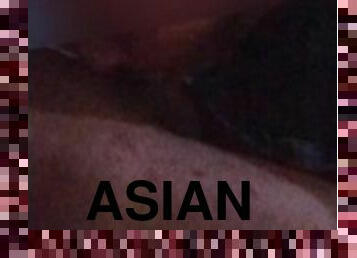 asien, haarig, anal-sex, blasen, immens-glied, homosexuell, chubby, beule, tragen, glied