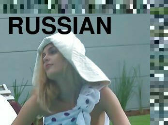 pokojówka, rosyjskie, hardcore, blondynka