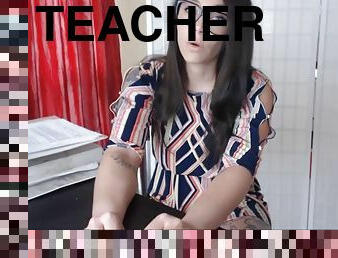 lärare, amatör, fötter, fetisch