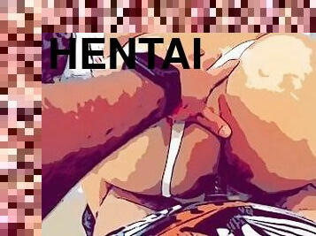 POV Hentai - Espío a mi cuñada masturbandose y luego follamos