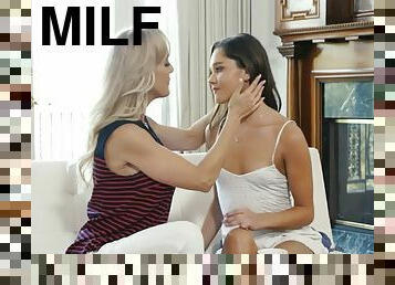 Cute teen gets fingered and licked Brandi Love, Zoe Bloom