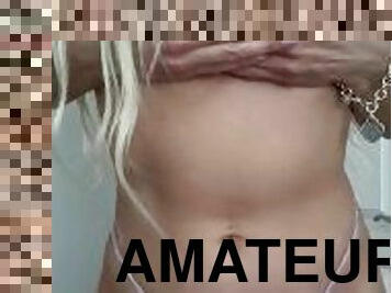 masturbation, amatör, brudar, tonåring, juckande, college, sprut, ensam, små-bröst