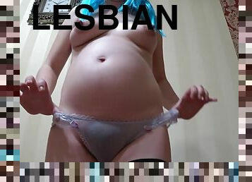 Lesbian toy fucks pregnant hairy girlfriend Homemade Sex