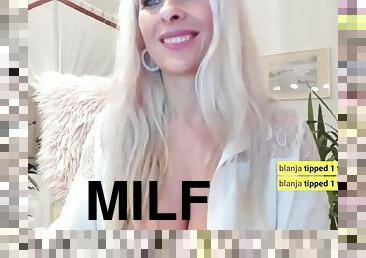 milf, blond, alene, støvler