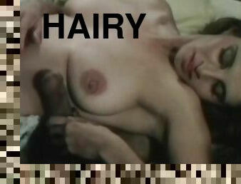 Hairy babe having rough sex